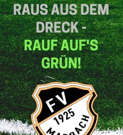 Projekt Kunstrasen: „Raus aus dem Dreck – Rauf aufs Grün!“